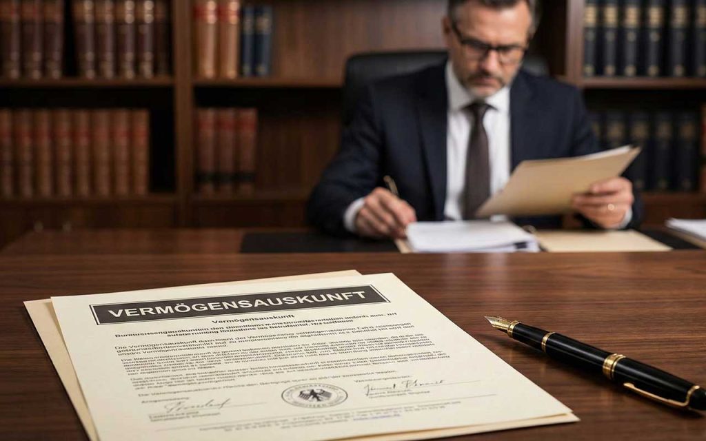 Antrag auf Abgabe einer Vermögensauskunft (vormals Eidesstattliche Versicherung)