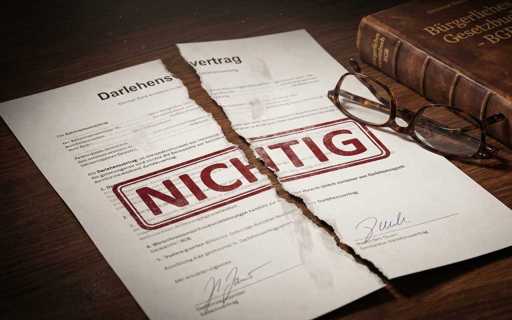 Wann ist ein Vertrag mit der Bank unwirksam?