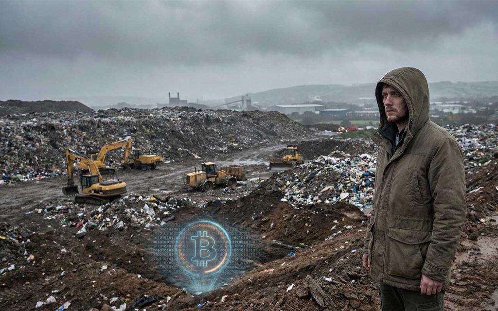 Der Halbe-Milliarde-Euro-Albtraum: Ein Mann, eine Müllhalde und 7.500 verlorene Bitcoins