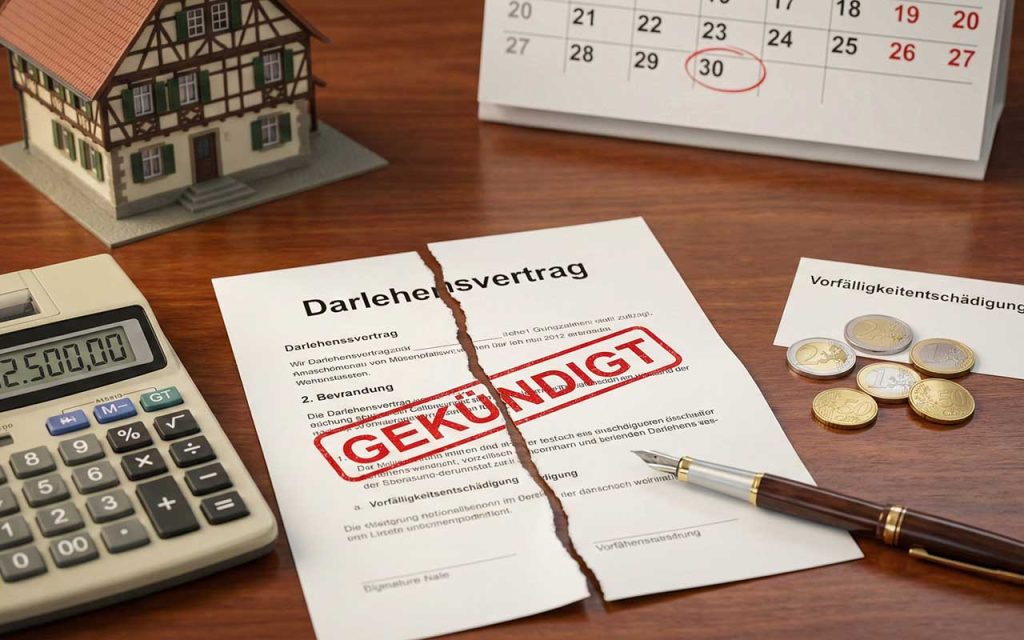 Wann kann der Kunde den Darlehensvertrag kündigen und den Kredit vorzeitig zurückzahlen?