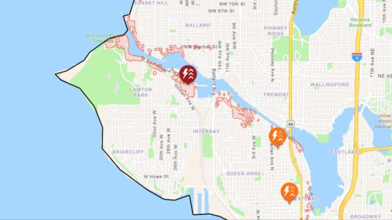 Fast 2500 Menschen im Norden von Seattle ohne Strom Ein großflächiger Stromausfall im Norden von Seattle hat fast 2.500 Menschen ohne Strom zurückgelassen. Die Ursache des Vorfalls wird untersucht.