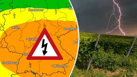 Unwetterwarnung für Deutschland: Wo am Freitag schwere Gewitter drohen Am 17. Juli drohen in Deutschland schwere Gewitter mit Starkregen, Hagel und Sturmböen. Betroffen sind vor allem Süden, Mitte und Nordosten.