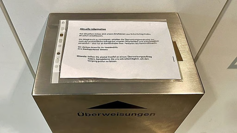 Sparkasse Dessau schließt Briefkästen nach Betrugsfällen mit Überweisungen Sparkasse Dessau schließt Briefkästen nach Betrugsfällen mit Überweisungen. Die Bank verschärft Regeln und erhöht die Sicherheit für Kunden.